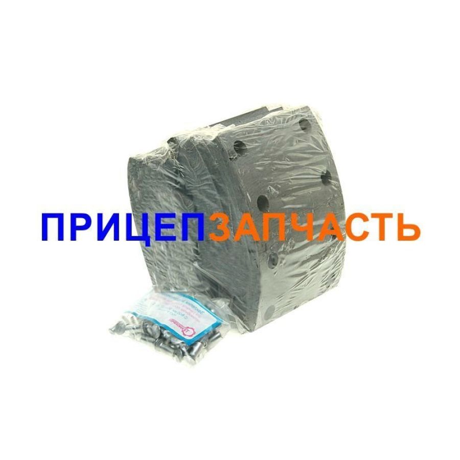 Накладка тормозной колодки (160мм) к-т на ось 8шт + заклепки